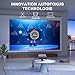 Smart Beamer 4K[Kompatibel mit Netflix] 3D Dolby Audio VISSPL 30000Lumen Autofokus/Auto Trapezkorrektur Projektor,WiFi6 Bluetooth Beamer 4K Heimkino,Outdoor Video Projektor Mit 360° Drehbarem Ständer