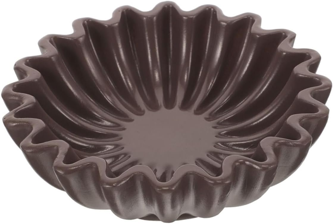 Decorative Bowl with Groove Edge 10-inch Black Key Storage Bowl Jewelry Organizer Candy Dish for Entryway Table Home Décor