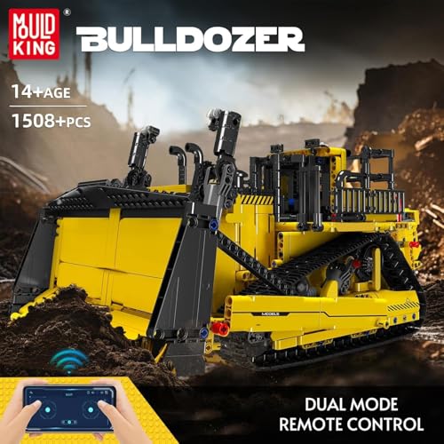 Mould King Bulldozer Technique Building Set App-Control...