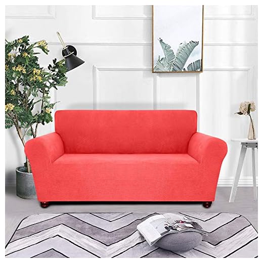 Mewmewcat Soffskydd, sofföverdrag, elastiskt stretchsofföverdrag för 2-sitssoffa, 145–185 cm/57,08–72,83 tum