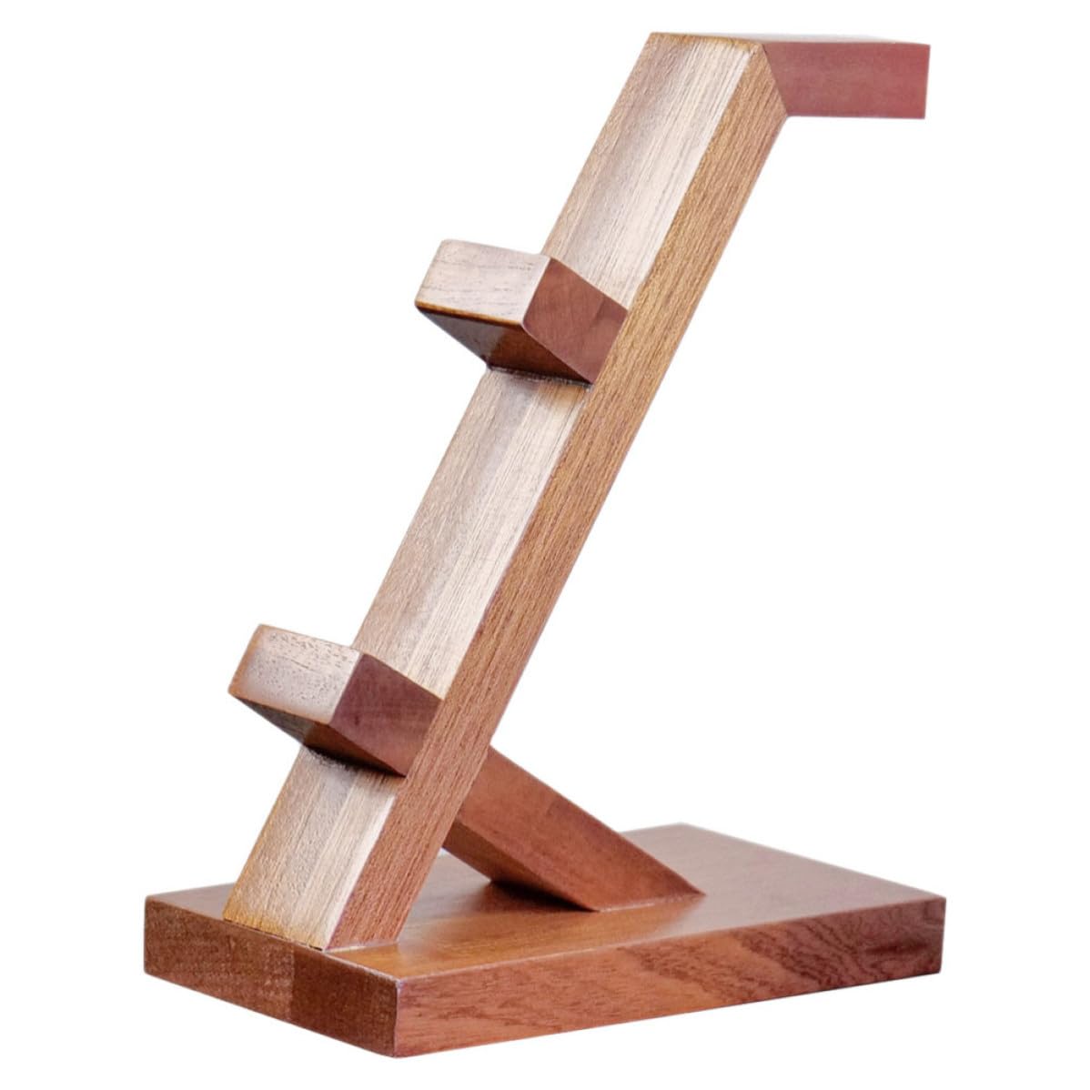 Soporte Barrón para de Controlador Auriculares Juego de Madera Marrón, Portátil Diseño Sencillo para Almacenamiento y Exhibición en Área de Entretenimiento