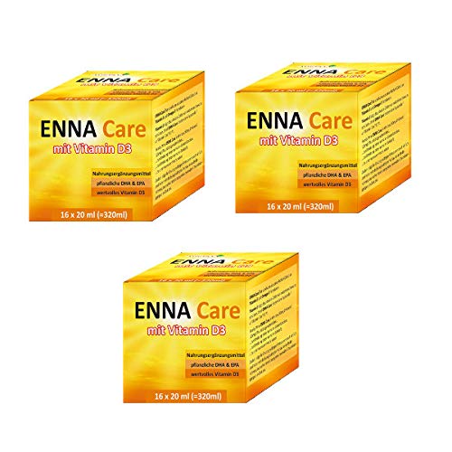 3er Set ENNA Care® Öl mit VITAMIN D3, DHA+EPA - 3x (16 x 20 ml) Cover