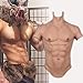 Silicona Falso Pecho Muscular Chaleco - Simulación De Músculos - Realista Medio Cuerpo Cuello Alto Cosplay para Hombre Cosplay Disfraz De Mascarada