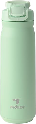 Miniatura 20 de REDUCE Hydrate Pro - Botella de agua aislada de acero inoxidable de 32 onzas, tapa abatible a prueba de fugas, apta para lavavajillas, sin BPA,