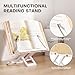 Book Stand for Reading, Adjustable Large Book Stand for Reading, Cookbook, Music Scores, Laptop & Tablet - Includes Kitchen Conversion Chart