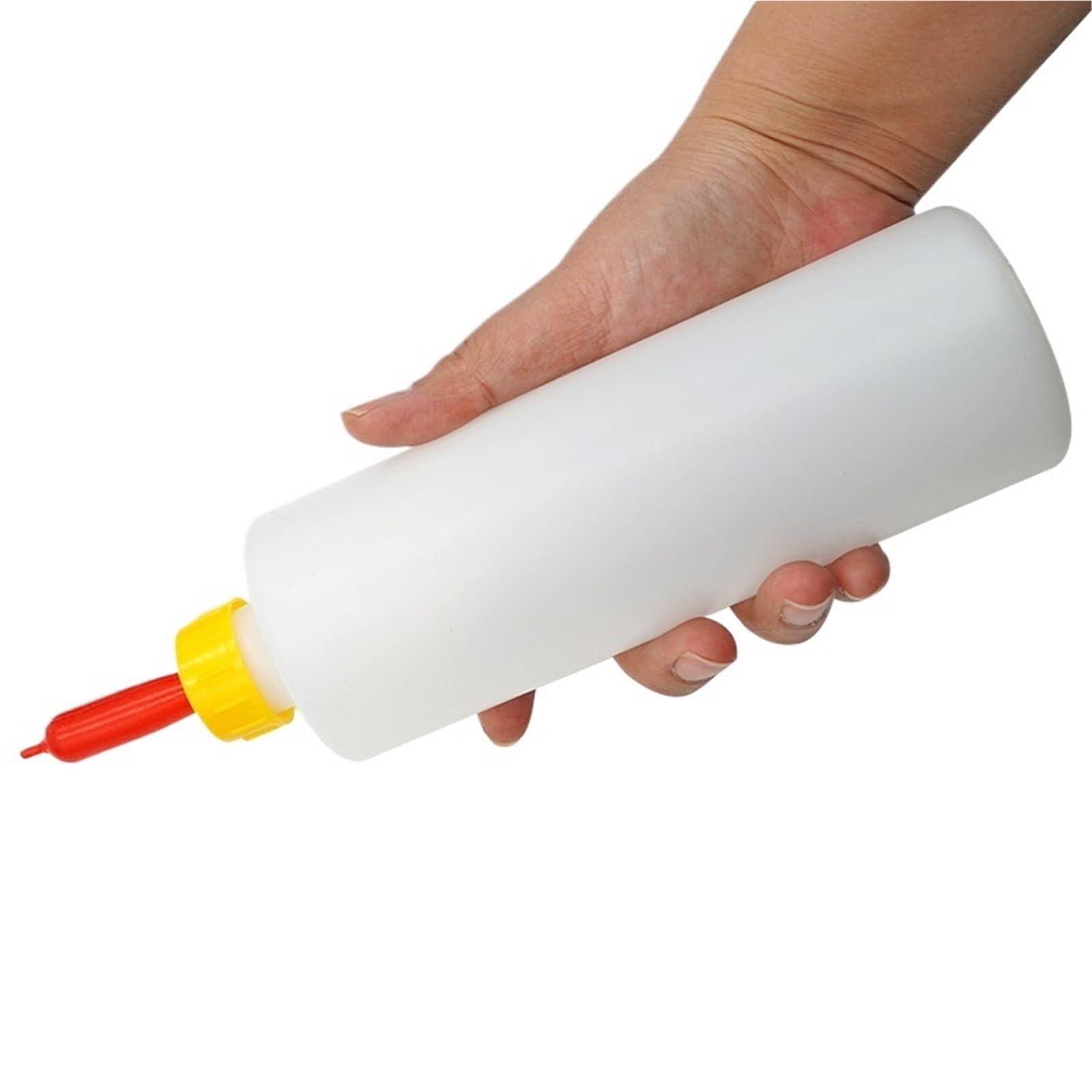 Butelka do karmienia jagniąt, Butelka do karmienia jagnięciny, biała, 1-5 szt., 400 ml miękkiego gumowego smoczka | 3pcs