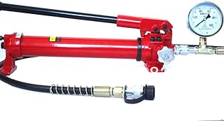 MXBAOHENG CP-700G Hydraulic Hand Pump with Gauge Manual Hydraulic Oil Pump 700kg/cm2