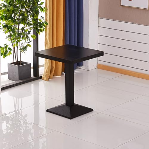 Table de cuisine moderne en bois et métal finition premium