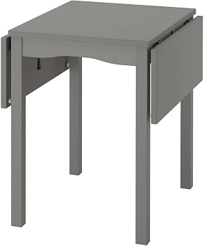 IKEA Gri Katlan r Yemek Masas , Geni  Oturma Kapasiteli Mutfak Masas