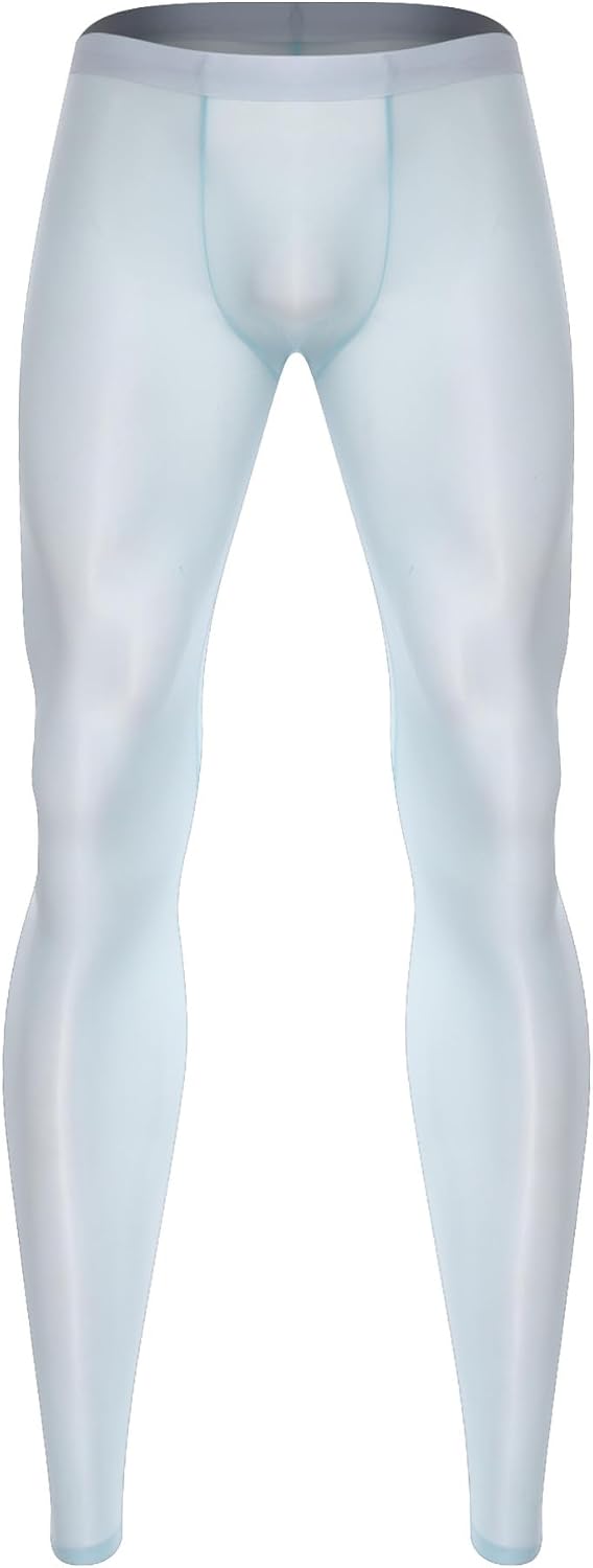 ranrann Mens Bulge Pouch Compression Pants Workout Sports Legging Tights Thermal Baselayer Trousers