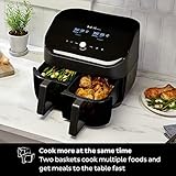 Instant Pot Vortex Plus XL 8QT ClearCook Air Fryer, Clear Windows, Custom Programming, 8-in-1 Functions that Crisps, Broils, Roasts, Dehydrates, Bakes, Reheats, from the Makers of Instant Pot, Black