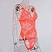 Lingerie for Women Bodysuit Sexy Fashion Lace Lingerie Underwear Sleepwear Steel Ring Sexy Bra & Underwear (Orange, XL)