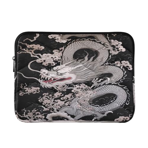 Funda para portátil de 13-14 pulgadas con diseño dragón chino tradicional