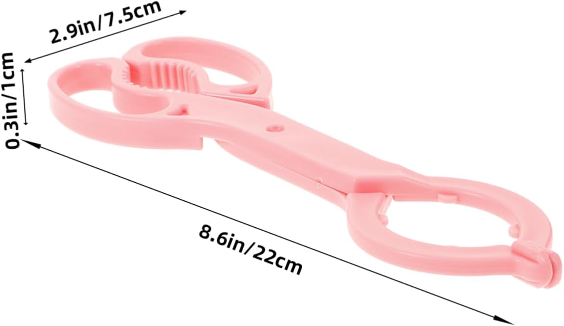 ORFOFE 2Pcs Bottle Tongs Non Slip Scalding Ergonomic Design for Safe Handling for Milk Bottles Convenient Kitchen Gadget