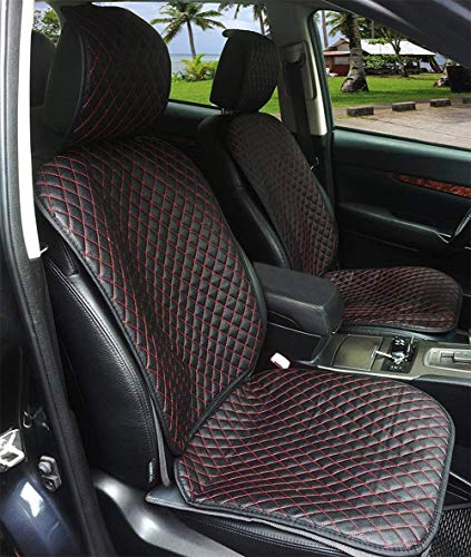 Big Ant Luxury Pu Leather Car Seat Covers, 2 Pcs Front Seat Protector, Universal Four Seasons Car Interior Seat Covers Pad Mat Waterproof Anti-Slip Car Seat Cushion - Fit For Most Car,Truck,Suv #TOP6
