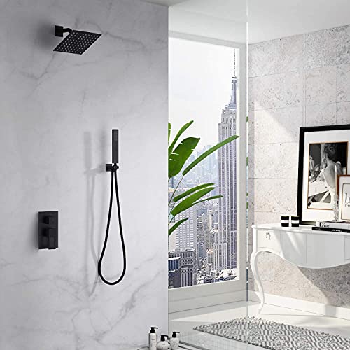 Black Shower Faucet,Matte Black shower fixtures,Sumerain