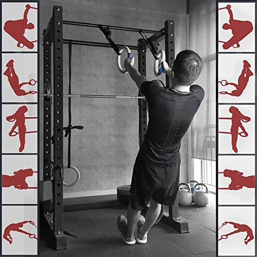 CAEEKER 28/32 mm gymnastiekring met verstelbare riemen Crossfit Home Gym Fitness Pull Ups krachttraining… - Image 8