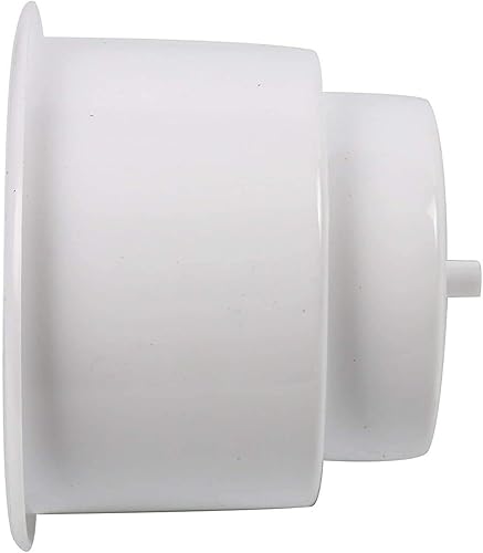 Miniatura 7 de Amarine - 6 soportes empotrados de plástico para latas con drenaje para barco, caravana, automóvil, soporte para vasos marino, color blanco