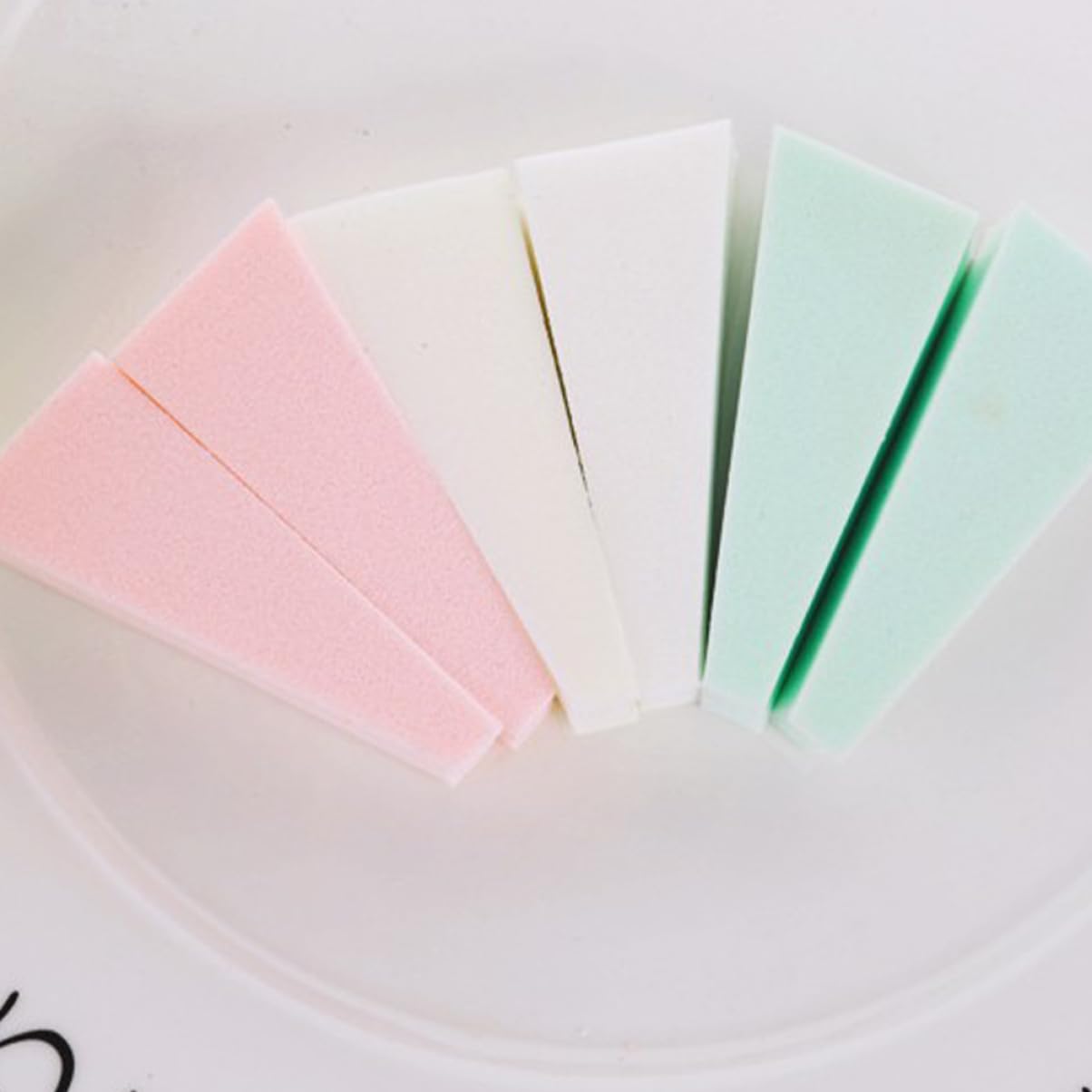 LALAFINA 150piezas Esponjas De Maquillaje Triangulares Para Base De Maquillaje De Aplicador De Cosméticos Húmedo y Seco Para y