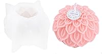 Vista 14 de Molde de silicona de Anktily en forma de flor de ciruela, molde para jabón, molde para velas, molde para fondant, molde para chocolate, caramelo