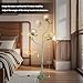 Fuzzbopn Flower Floor Lamp for Living Room, Tall Flower Reading lamp with Flexible Neck Shaft for Bedroom Decor, Modern Corner Floor Lamps with 3-Color Temperatures LED Bulb