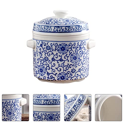 Cabilock 1 Unidade Panela De Ensopado Tigela De Ensopado De Cerâmica Tigela De Sopa Chinesa Panela D