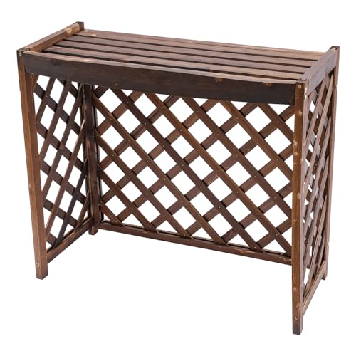 Akynjtbca A/C Fence Privacy Screen for Garden, Yard, Balcony