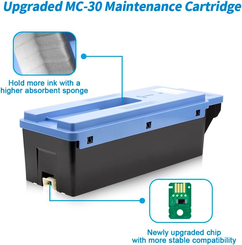 MC-31 Maintenance Cartridge Replacement for Canon Imageprograf TM-200 TM-205 TM-300 TM-305 TM-5200 TM-5205 TM-5300 TM-5305 Ta-20 Ta-30 Printers