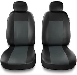 Housses De Sièges Avant Universelles Pour Renault Kangoo I, II, III - Faux Cuir Noir, Marque Mossa, Neuves
