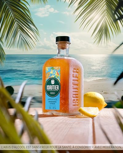 Isautier - Rhum Arrangé Gingembre Citron - Ile de la Réunion - 40° (1 x 0,5L) – vue 3