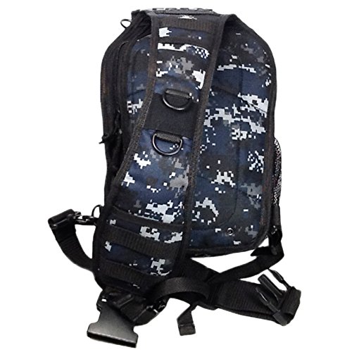 Mochila táctica de hombro 12" 800cu. in. camuflaje digital azul miniatura 3
