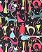 Sunny Fashion Girls Dresses Short Sleeve Black with Colorful Cat Print Casual Daily Wear Dress Size 6