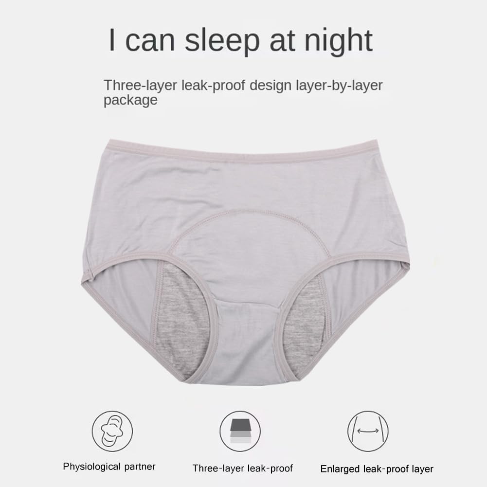 YOYI FASHION Viscose Brief Menstrual Leakproof Panties Multi Pack US Size XXS-3XL/10 - Image 4