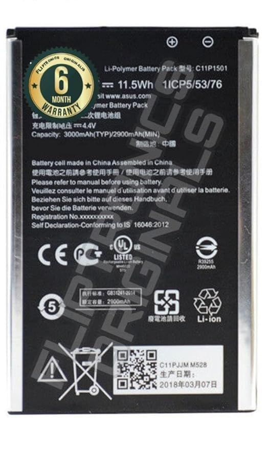 Image of THE BATTERY STORE Original [C11P1501] Battery for ASUS Zenfone 2 Laser 5.5 inch /6 inch Selfie ZE550KL ZE601KL Z00LD Z011D ZD551KL Z00UD Battery with 6 Month Warranty***(DD89)