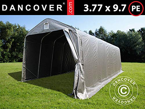 Dancover Portable Garage Garage tent PRO 3.77x9.7x3.18 m PE, Grey