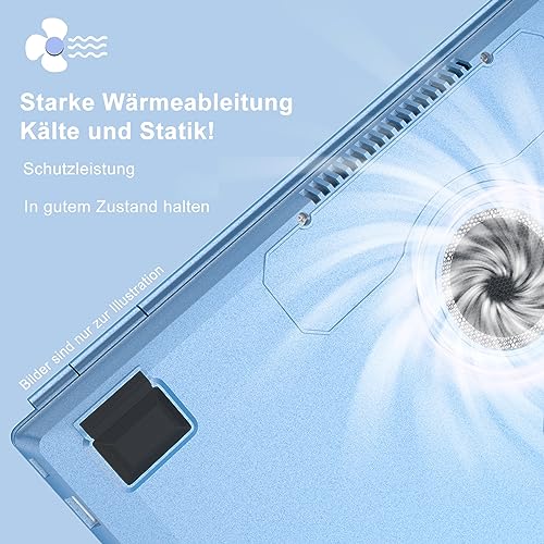 AOCWEI Laptop 14 Zoll 8GB+256GB SSD Erweiterbar 1 TB SSD, Notebook mit Celeron N5095 (bis zu 2,9 GHz), Kühlgebläse 1920x1200 2K FHD Extrem Schmale Lünette Bildschirm Multifunktionales-Blue – Bild 5
