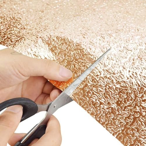 Image of HOME13 Vinyl Self Adhesive Vinyl Decorative Foli Gold Kitchen Wallpaper for Kitchen Countertop Home /Office 1 Ft x 6 Ft with 2pcs