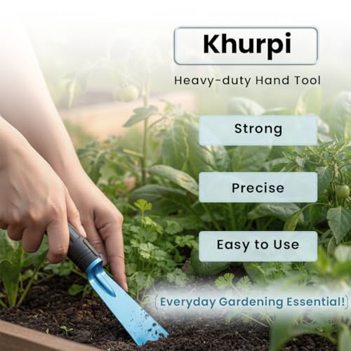 Image of IFFCO Urban Gardens - Rust-Free Heavy-Duty Garden - Khurpi | Hand Hoe for Digging, Weeding & Soil Loosening | Ideal for Home, Terrace & Balcony Gardening