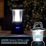 Enbrighten LED Camping Lantern, Battery Powered, Carabiner Handle, Hiking Gear, Emergency Light, Tent Light, Lantern Flashlight for Hurricane, Emergency, Survival Kits, Fishing, Home and More - Image 6