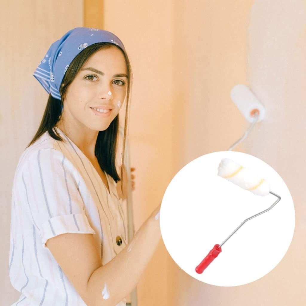 11 Pack 4 Inch Paint Roller with Handles Roller Frame Polyester Roller Painting for Contractor Household Supplies DIY Tools
