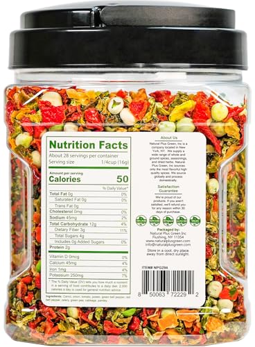 NPG Freeze-Dried Vegetable Mix 16 Oz (1 LB), 10-Blend Dehydrated Vegetables Blend of Carrots, Onions, Tomatoes, Potatoes, Bell Peppers, Celery, Peas, Cabbage & Parsley, Ideal for Soup, Ramen, Stir-Fry, Cooking & Emergency Food Storage - Image 3