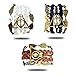 YouU 3 Pièces Bracelets - Hibou - Tressé - Multi - Fils - Cosplay - Oeuf d'or - Golden Snitch - Deathly Hallow-Noir Blanc et Marron