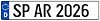 Car Number Plate for Your Car 520 x 110 mm Official Euro Number Plate with Individual Embossing Made in Germany Pack of 1