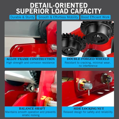 Electric Trolley for Power Hoist,2204 LBS I Beam Trolley 2.68in-4.33in Adjustable Flange Heavy Duty System Trolley for Electric Hoists PA200-PA1000,Perfect for Gantry Cranes,Warehouse Garage