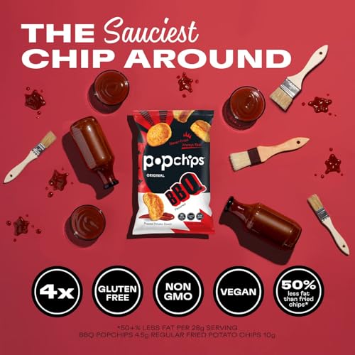 popchips Potato Chips BBQ Potato Chips, 5 Ounce (Pack of 12)