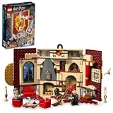 Lego 76409 Harry Potter House Banner Gryffindor Set, Hogwarts Crest for Girls and Boys, Community Room Toy or Wall Decoration, Hinged Travel Toy, Collectible with 3 Mini Figures