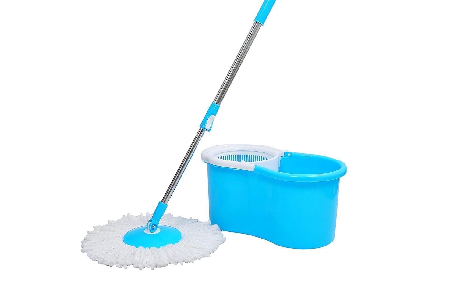 Spin Mop with 2 Refill | 360 Degree Rotating Mop | Extendable Rods with Handle Lock | Floor Cleaning Mop | Mop with Bucket | Blue (B0DD7KTWJX) Amazon Price History, Amazon Price Tracker