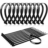 Roowest 1000 Pcs Plastic Truck Trailer Door Seals, Tamper Evident Security Tags, Numbered Safety Disposable Locks for Container Logistics Transport Package Shipping(Black)