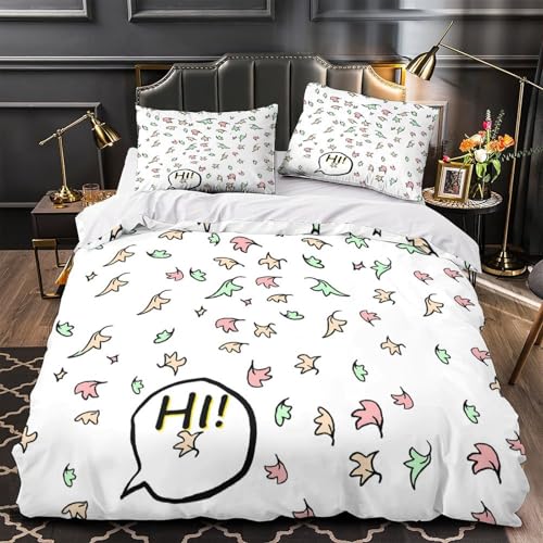 Housse de couette 3D ultra douce et résistante avec fermeture éclair