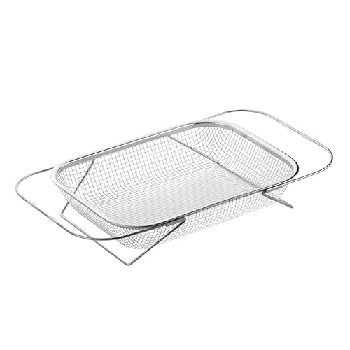 Kichvoe Retractable Sink Drain Basket Extendable Stainless Steel Kitchen Strainer Large Capacity Reusable Food and Vegetable Drainer with Quick Drainage for Home Kitchen
